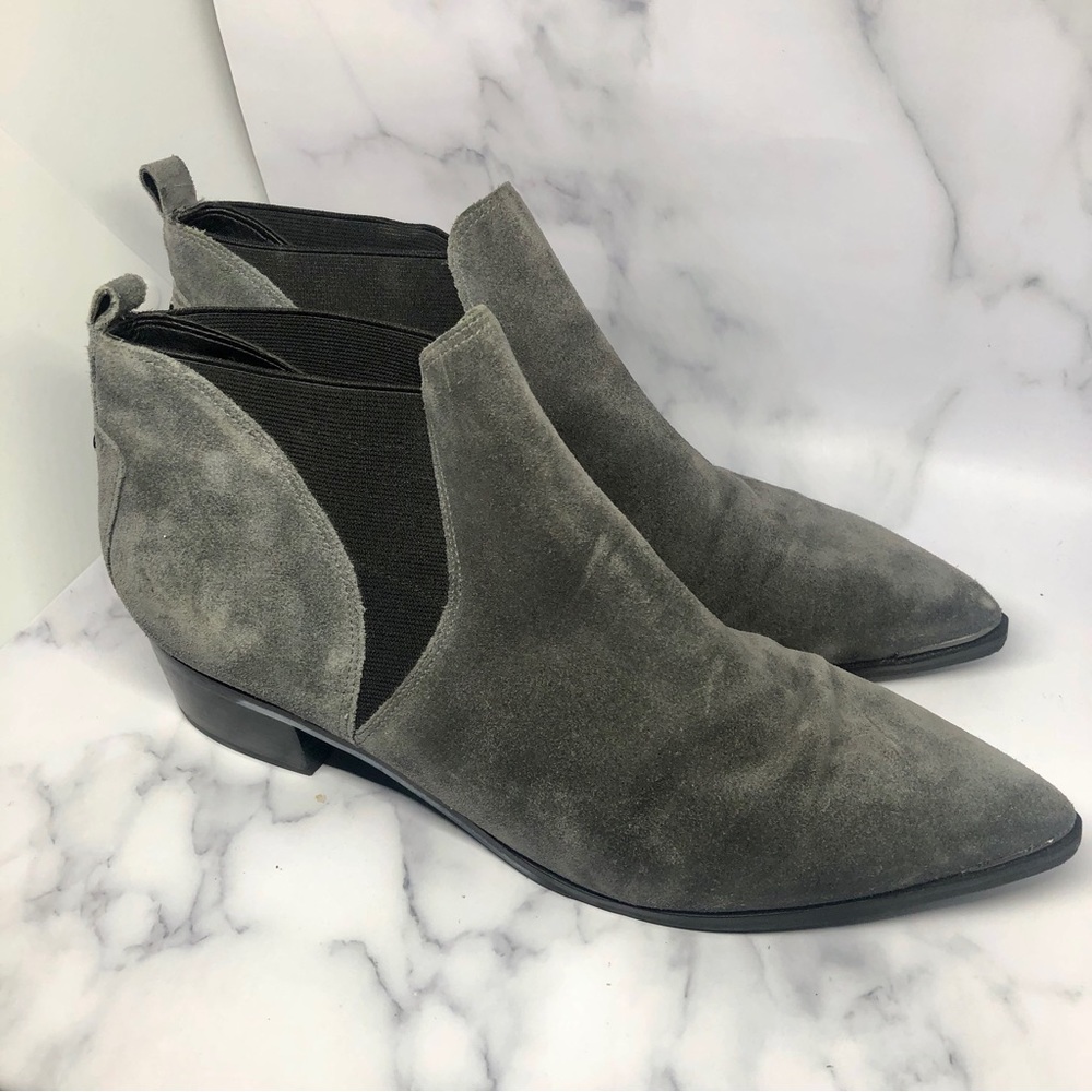 Marc Fisher Grey Suede Chelsea Bootie